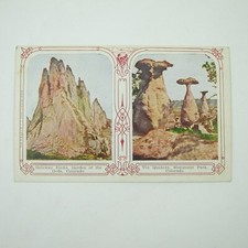 Postcard Colorado Gateway Rocks Garden of the Gods Quakers Monument Park Antique