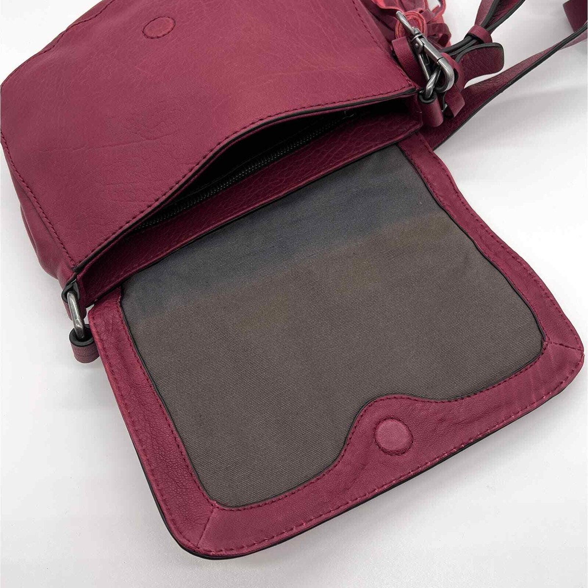 TREASURE AND BOND Leather Crossbody bag Womens Maroon 