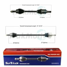 SurTrack Front RH LH CV Axle Shafts Set For Mitsubishi Lancer Auto Trans 2008-17