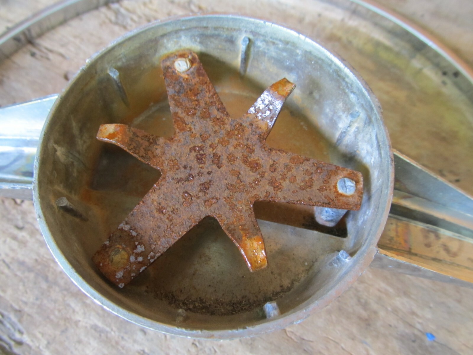 65 1965 Dodge 440 Steering Wheel Chrome Center Horn Ring Mopar