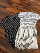 womens striped swim coverup lot of 2 
