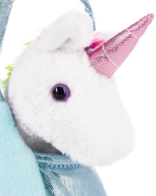 BRUBAKER Rainbow Plush Unicorn In Handbag - 8" Stuffed Animal Toy With Sparkly Bag | Soft Cuddly Gift For Kids - View #13