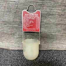 Vintage Viscosimeter Thomas Industries Inc. Paint Thinning Gauge Chart Spray It