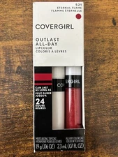 Covergirl Outlast All-Day Lip Color 24 Hrs Lipstick 521 Eternal Flame Rare HTF