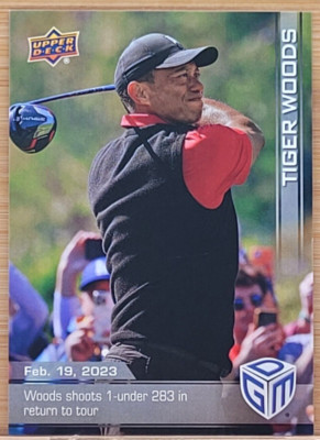 2023 UPPER DECK ALL-SPORTS GAME DATED MOMENTS BASE TIGER WOODS #8