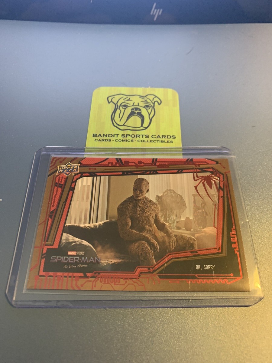 Upper Deck Spiderman No Way Home trading card Oh, Sorry Red Foil