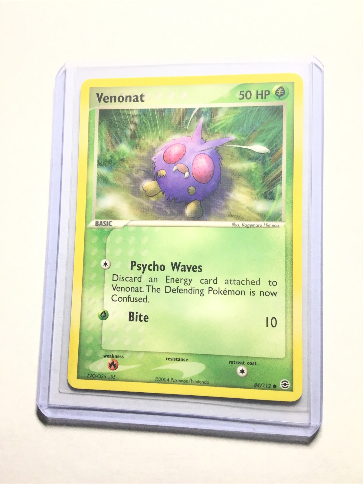 VENONAT - 84/112 - FireRed LeafGreen - Common - Pokemon Card - NM