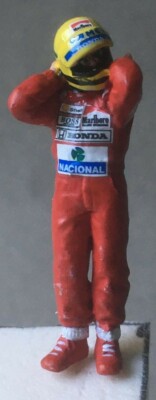 1/43 AYRTON SENNA Camel Lotus Honda 99T figurine figure standing 1987