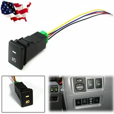 Factory Style 4-Pole 12V Push Button Switch w/ LED Background Indicator Lights
