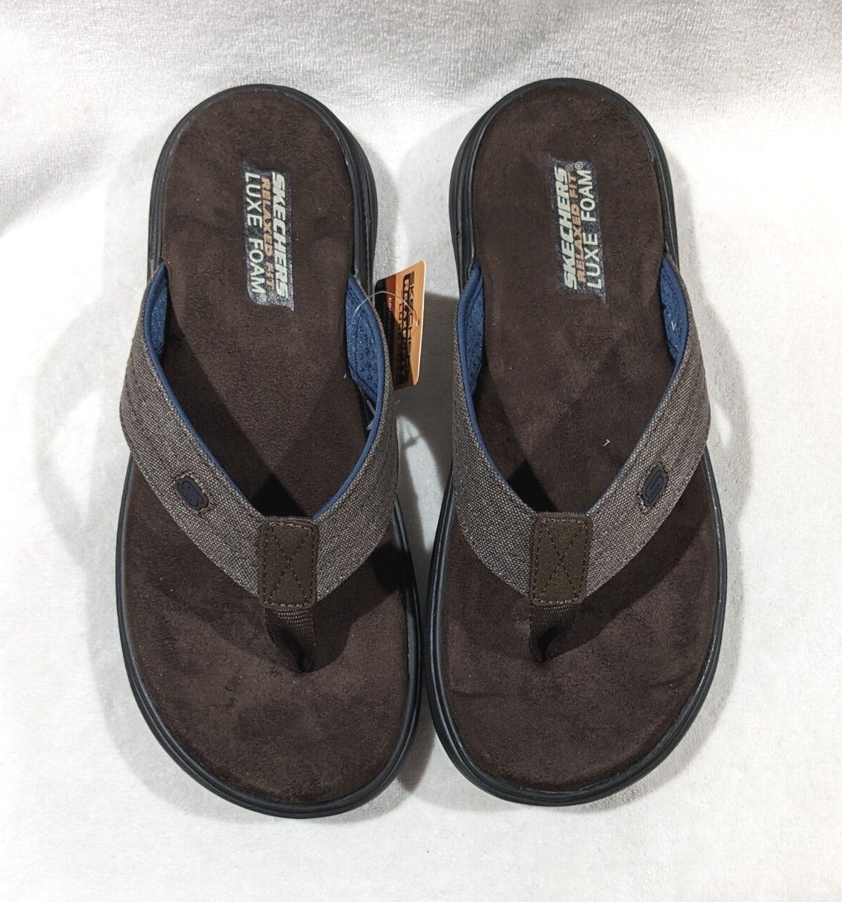 Skechers Relaxed Fit Proven SD Radnor Mens Size 10 Thong Sandals  