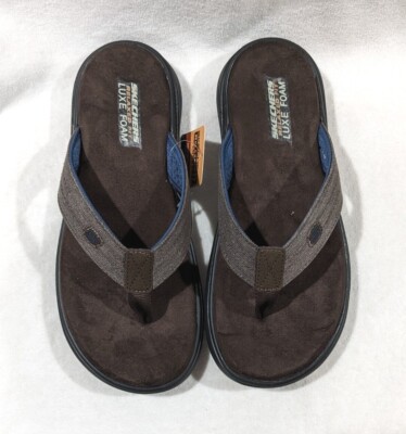 Skechers Relaxed Fit Proven SD Radnor Mens Size 10 Thong Sandals  