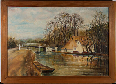 Frank Wright - Öl Des 20. Jahrhunderts, Flatford, Essex