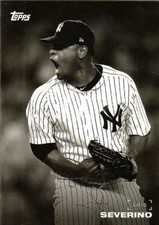 LUIS SEVERINO 2019 Topps On Demand Black & White Baseball SP #56 NEW YORK YANKEE
