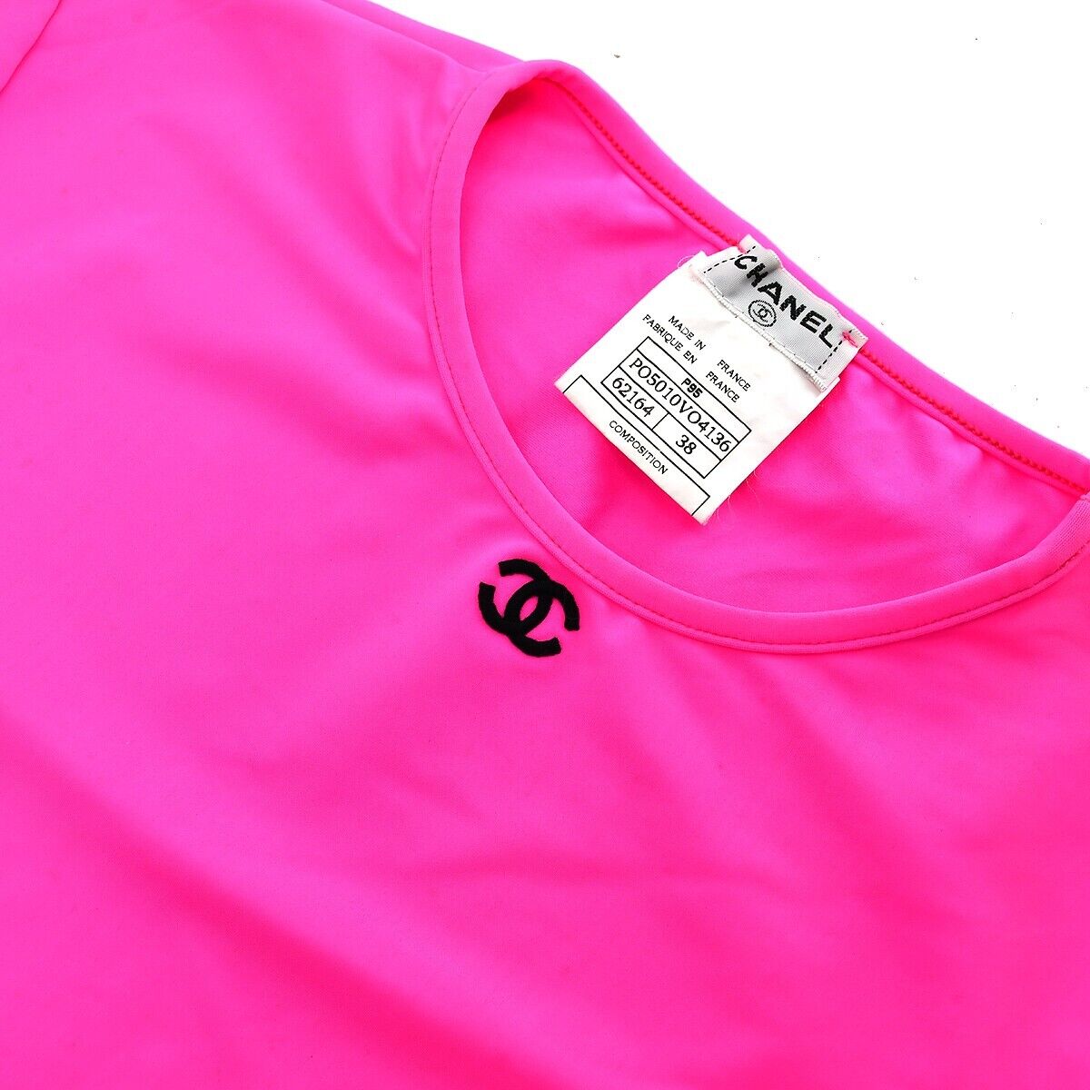 Chanel Cropped T-shirt Pink P95 #38 162591 | eBay Chanel Cropped T-shirt Pink P95 #38 162591 | eBay