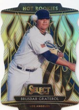 2020 PANINI SELECT  SILVER HOLO PRIZM HOT ROOKIES ROOKIE RC BRUSDAR GRATEROL HR3