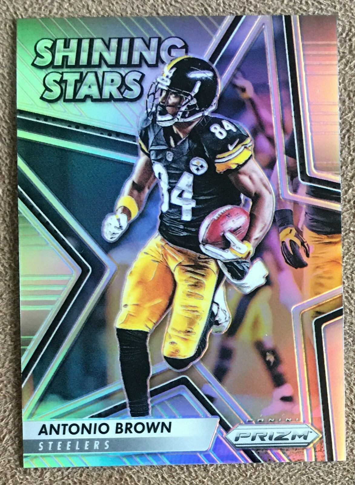 Antonio Brown 2016 Panini Prizm Shining Stars Silver #19 Steelers Insert Holo