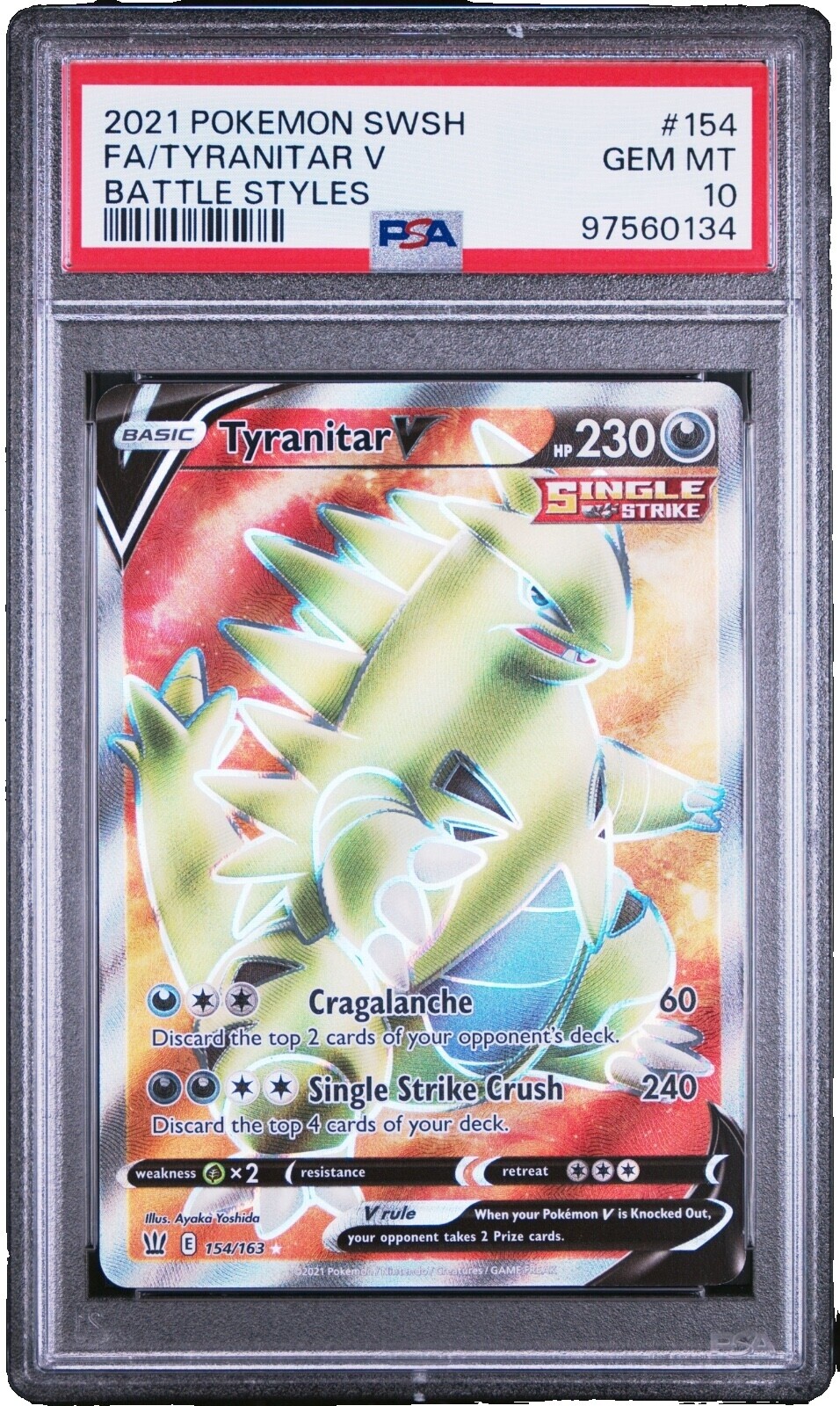 Tyranitar V Alt Art Psa 10 | eBay