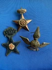 WW2 Italian Badges x3 Italy WWII Militaria Hat Badges D9