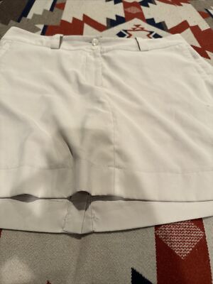 NikeGolf skort dri fit womens size 10 M beige skirt activewear golf pickle ball