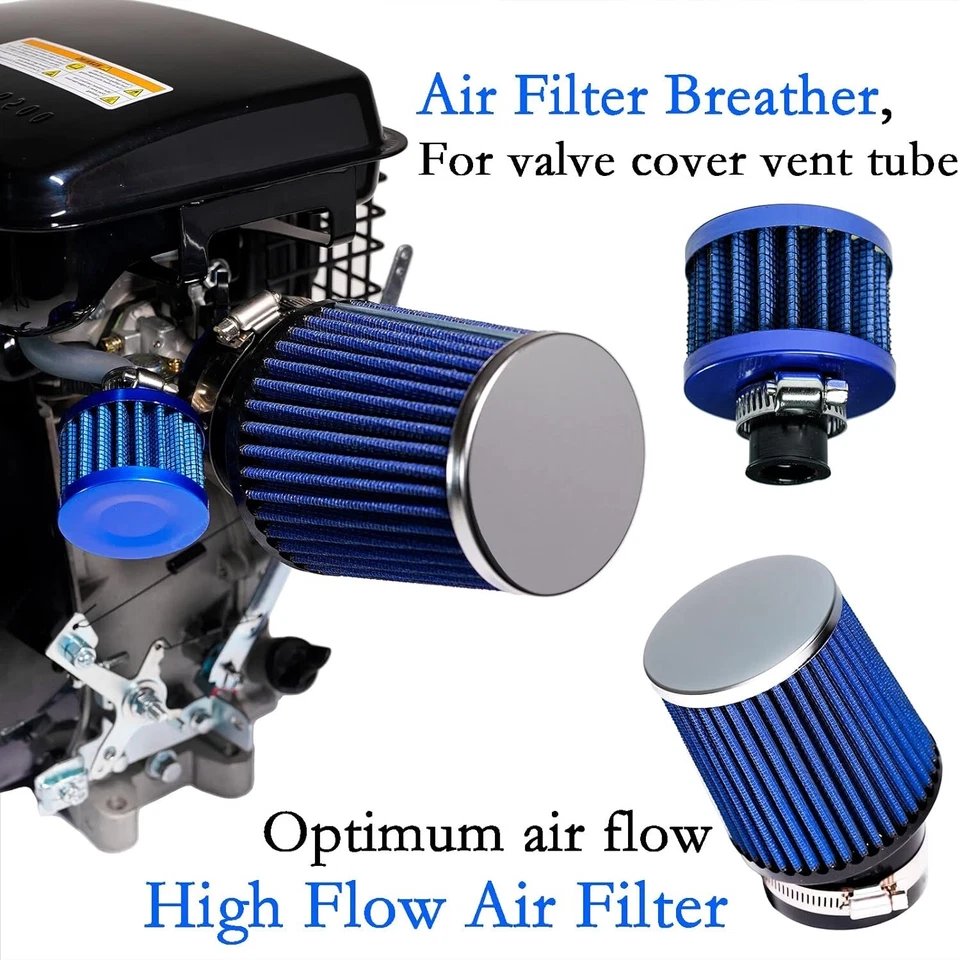 Blue Carburetor Air Filter Adapter Kit for Monster Moto MM80 Baja DB30 Mini Bike - Image 4 of 4