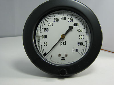 Pressure Gauge 132655 5803 4 1/2'' 600 PSI 1/4'' LBM