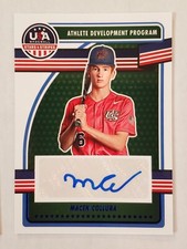 MACEN COLLURA 2023 Panini Stars & Stripes ATHLETE DEVELOPMENT BLUE FOIL AUTO