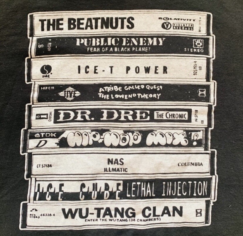 90' Hip Hop Collection Cassette Tape T-Shirt | eBay