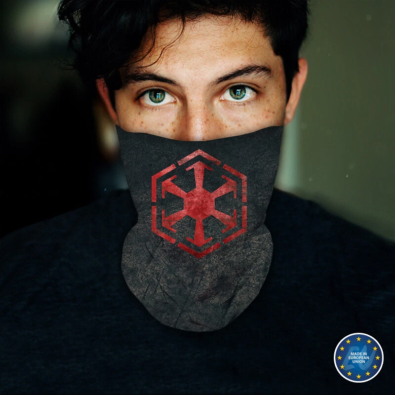 Washable Fabric Face Cover Neck Gaiter Unique Print Sith Empire EU Made - Image 3 of 4