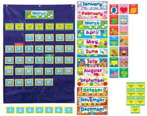 Teacher S Friend Monthly Calendar Pocket Chart