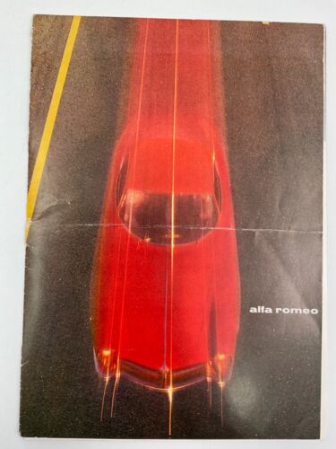 ALFA ROMEO GIULIA SS GIULIETTA 2600 X 11 BROCHURE DEPLIANT PROSPEKT 1963