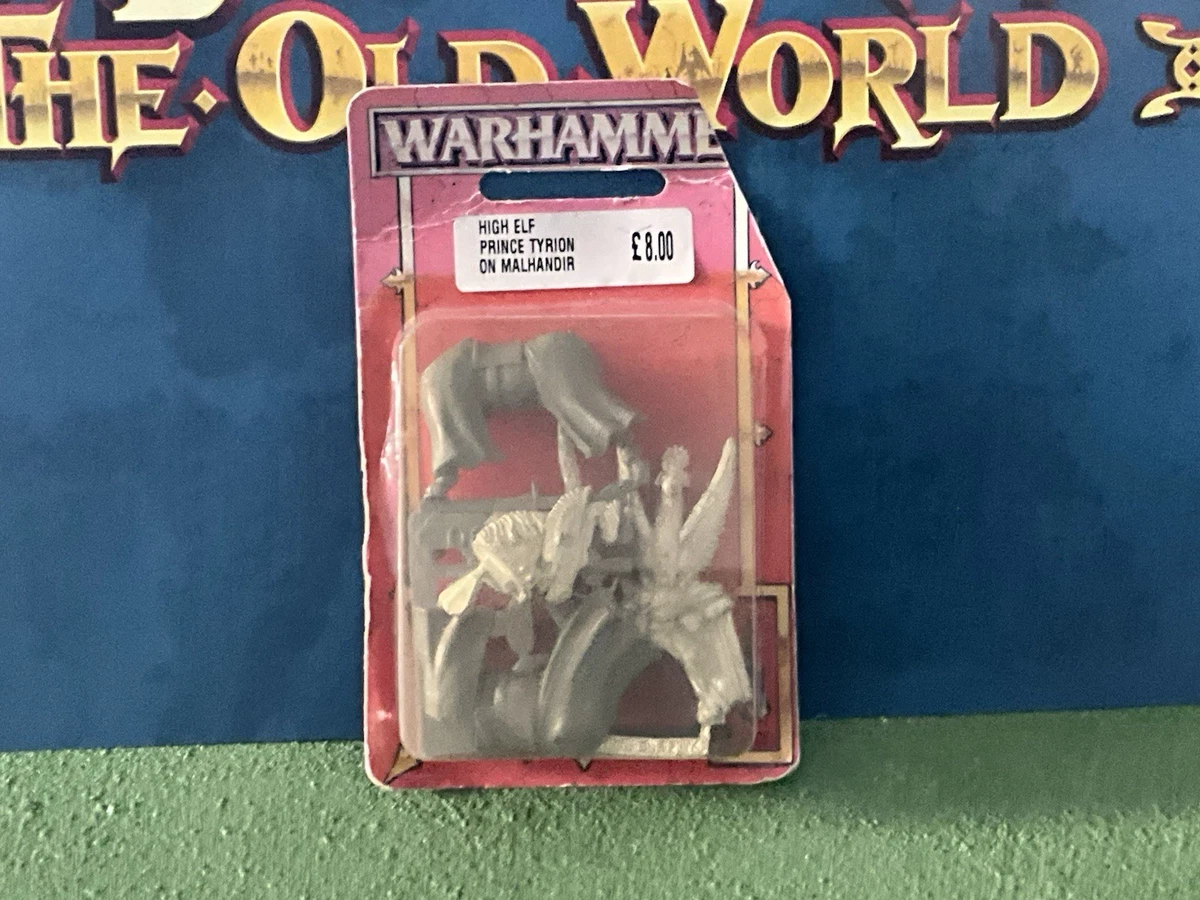 Tyrion Haut Elfe – Warhammer – Figurine Metal OOP – Cheval Inclus (non D'origine)
