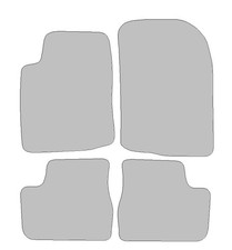 Fußmatten passend für Peugeot 208 I Typ CA, CC (Baujahr 2012 - 2019), Classic sc