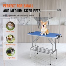 VEVOR Pet Grooming Table Two Arms With Clamp, 36''x24'' Dog Grooming Station, Fo
