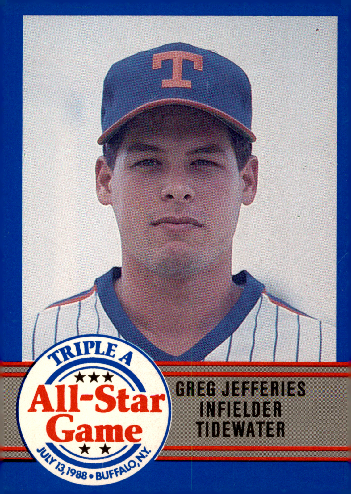 1988 ProCards Triple A All-Stars Gregg Jefferies #AAA-40 Tidewater Tides