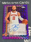 2025-26 Topps Chrome Autograph Purple Geometric Jalen Brunson 27/75 Knicks