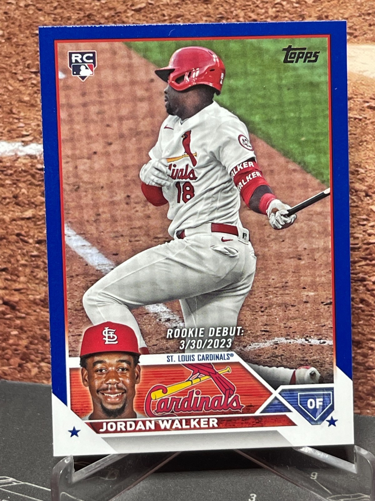 2023 Topps Update Series Jordan Walker RC Rookie Debut #US122 - Royal Blue