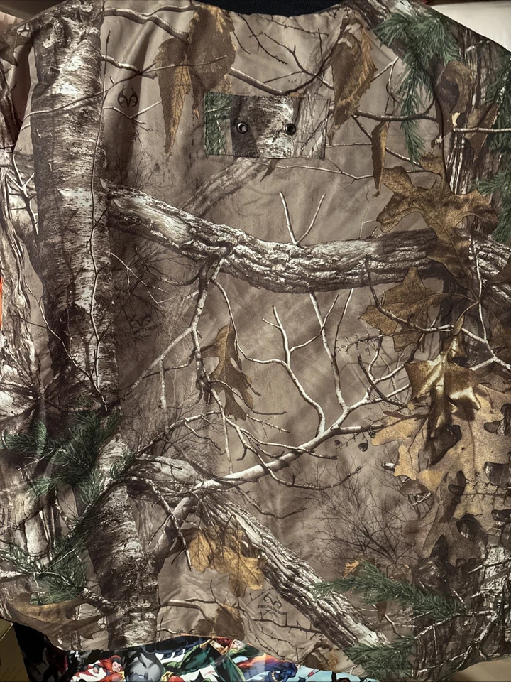 RealTree Vest Men’s XXL Reversible Camo Orange Fleece Warm Outdoor Layer A+ - Image 4 of 4