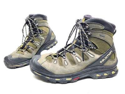 SALOMON QUEST 4D GTX Forest Green Hiking Backpacking Boots Men's US 13