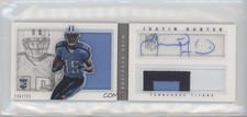 2013 Playbook Rookie Booklets Silver Signatures /271 Justin Hunter #216 Auto md3