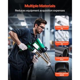 Handheld Plastic Welding Extruder 800W Hitachi Motor Extrusion Welding Gun