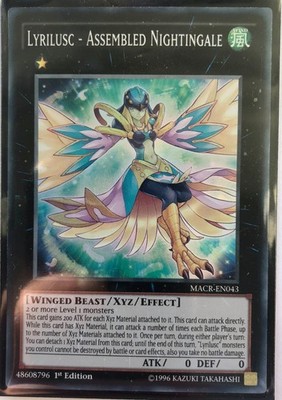 Yu-Gi-Oh! TCG Lyrilusc - Assembly Nightingale MACR-EN043 Super Rare 1st Ed NM