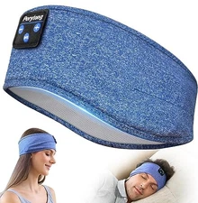  Bluetooth Headband Headphones, Sleep Headphones Bluetooth for Side Sleepers - 