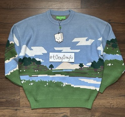 Very Cool Shirtz x Minecraft PAUSE SCREEN KNIT Size Large