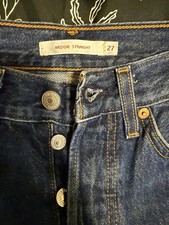 Levi's Women's Premium Denim Wedgie Straight Leg Jeans Button Fly 27x26