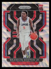 2021-22 Panini Prizm #330 Brandon Boston Jr. Silver Wave