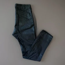 Rick Owens Pants 32 Black Dark Dust Designer Streetwear Slim Los Angeles