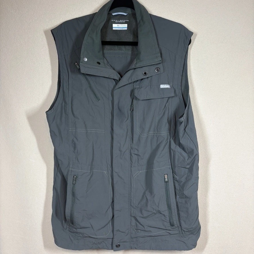 Columbia Silver Ridge II Vest Mens XL Gray Omni-Shade Utility Fishing Gorpcore
Opens in a new window
