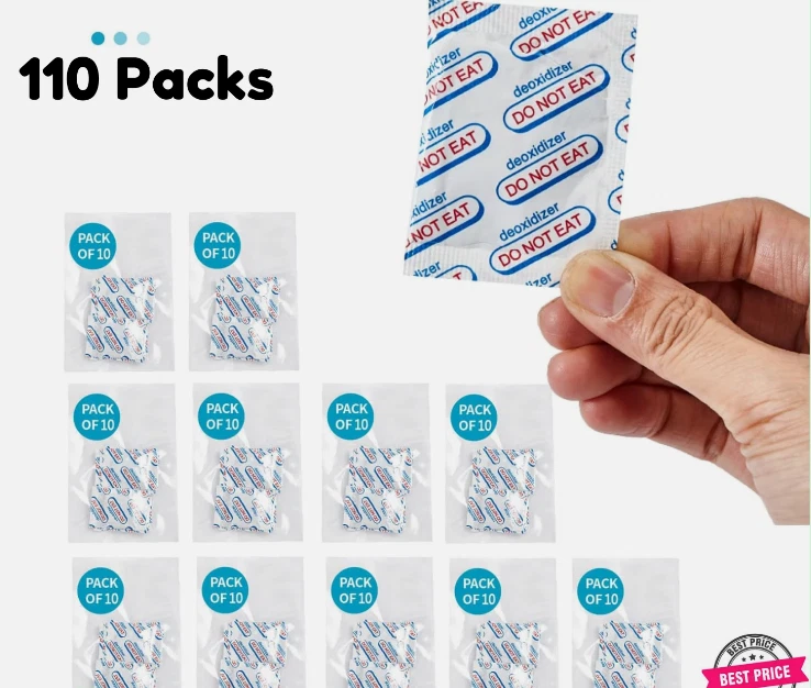 Absorbedor De Oxígeno PackFreshUSA, 300cc, Pack De 1000 Unidades, Grado Alimenticio, Para Envasado