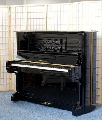 C. Bechstein Klavier 129 cm, gebraucht, Generalreparatur, schwarz mit Garantie