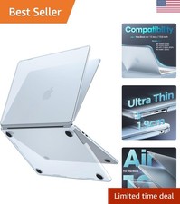Elegant SkyBlue MacBook Air Hard Case - Compatible with 13.6" Models 2022-2026